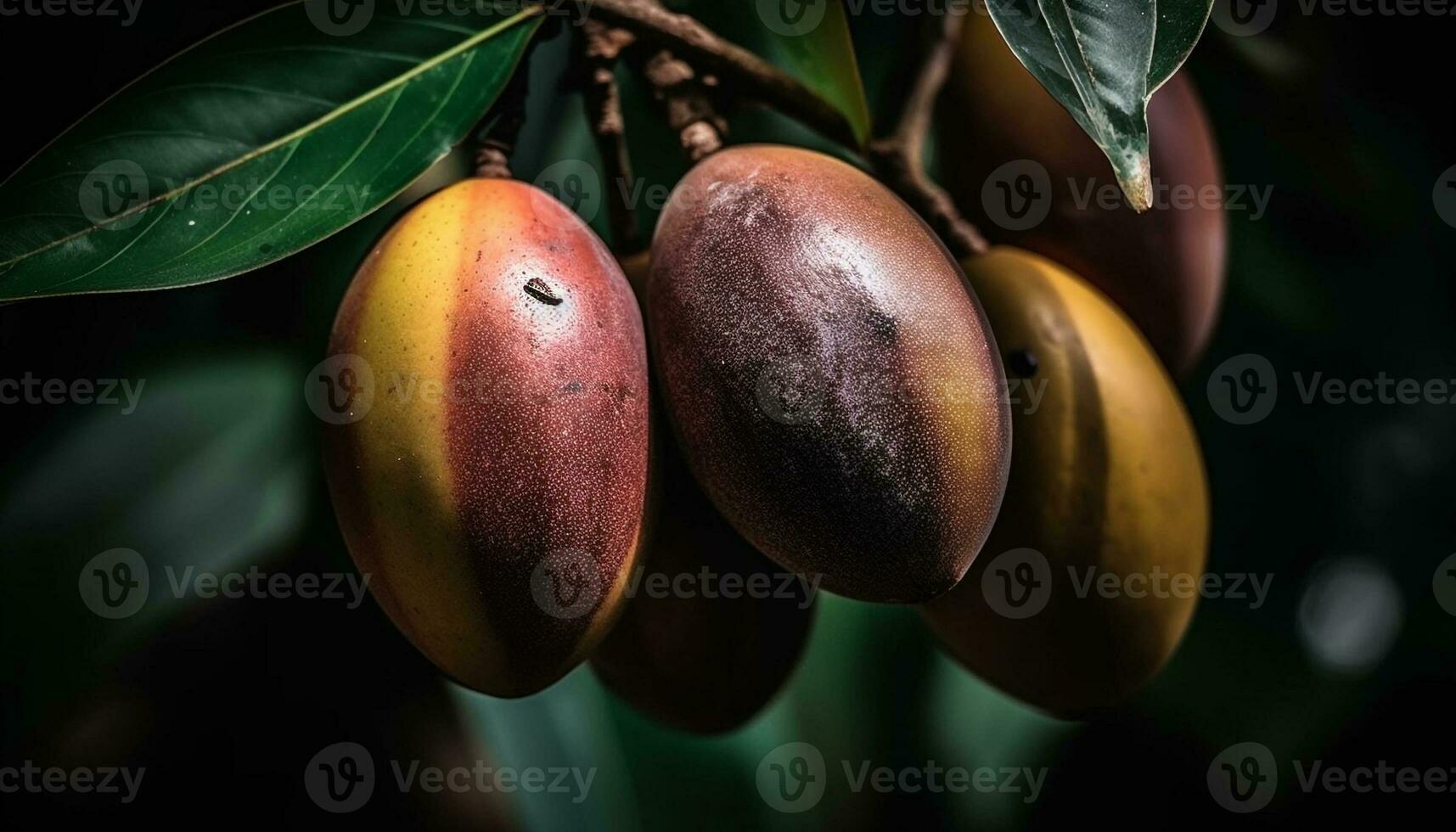 Fresh organic fruit, a symbol of healthy eating and nature beauty generated by AI photo