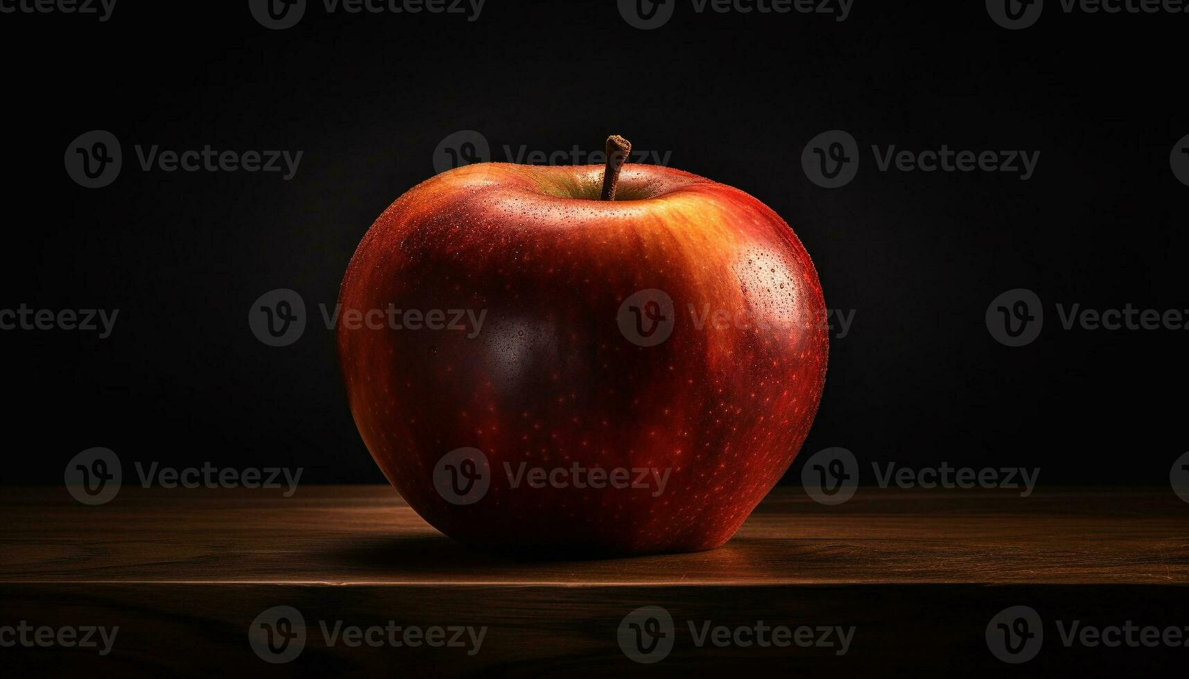 Freshness and vibrancy of nature bounty on a wooden table generated by AI photo