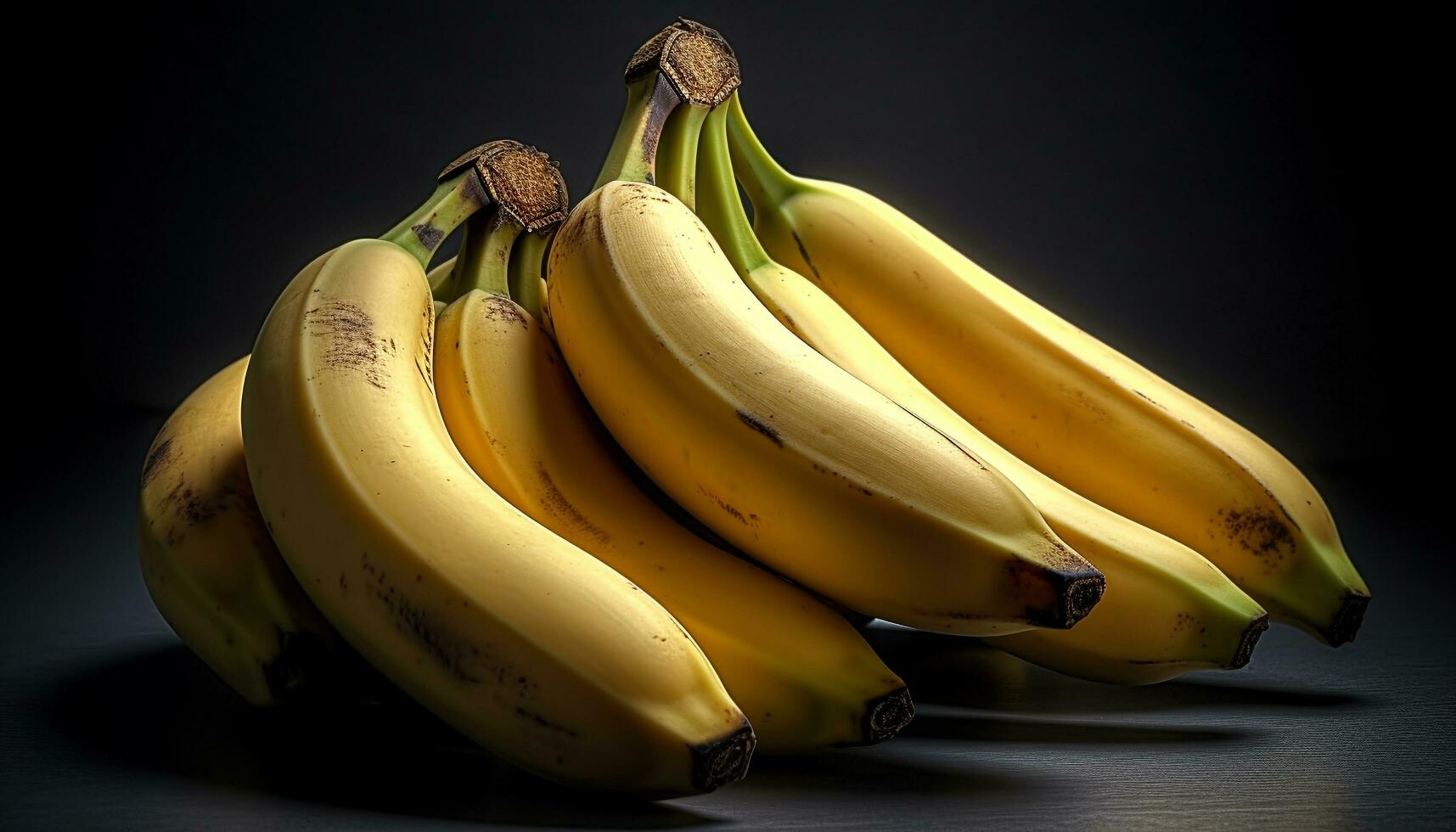 Fresh, ripe, organic banana a healthy, vibrant tropical snack generated by AI photo