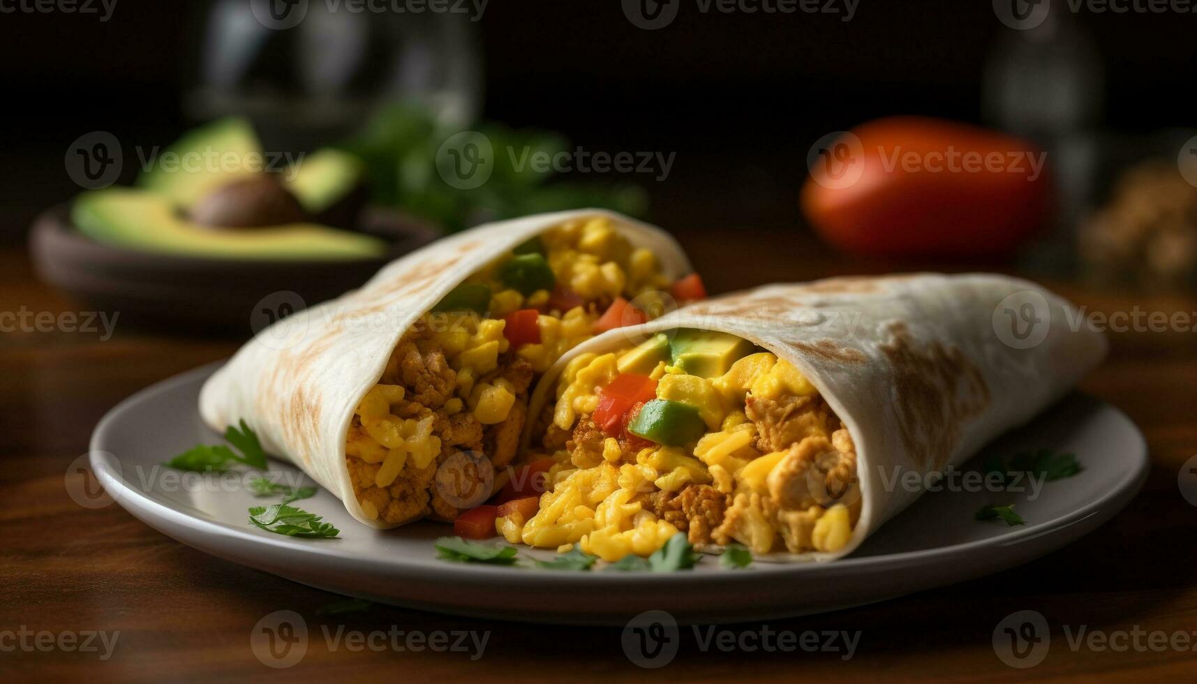 recién A la parrilla carne de vaca taco en hecho en casa tortilla generado por ai foto