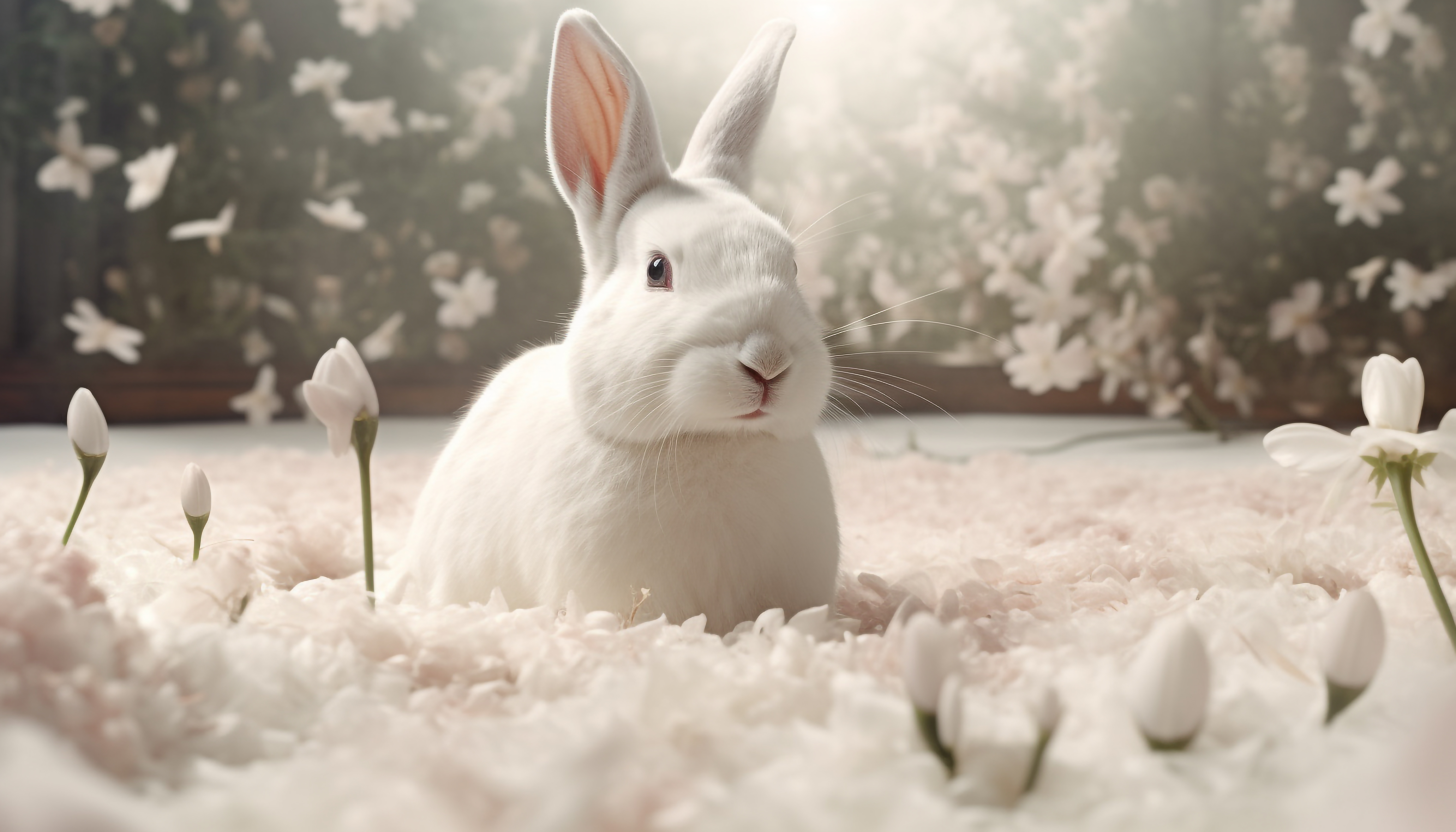 Bear And Rabbit Purple Lovely Wallpaper Background Wallpaper Image For Free  Download  Pngtree