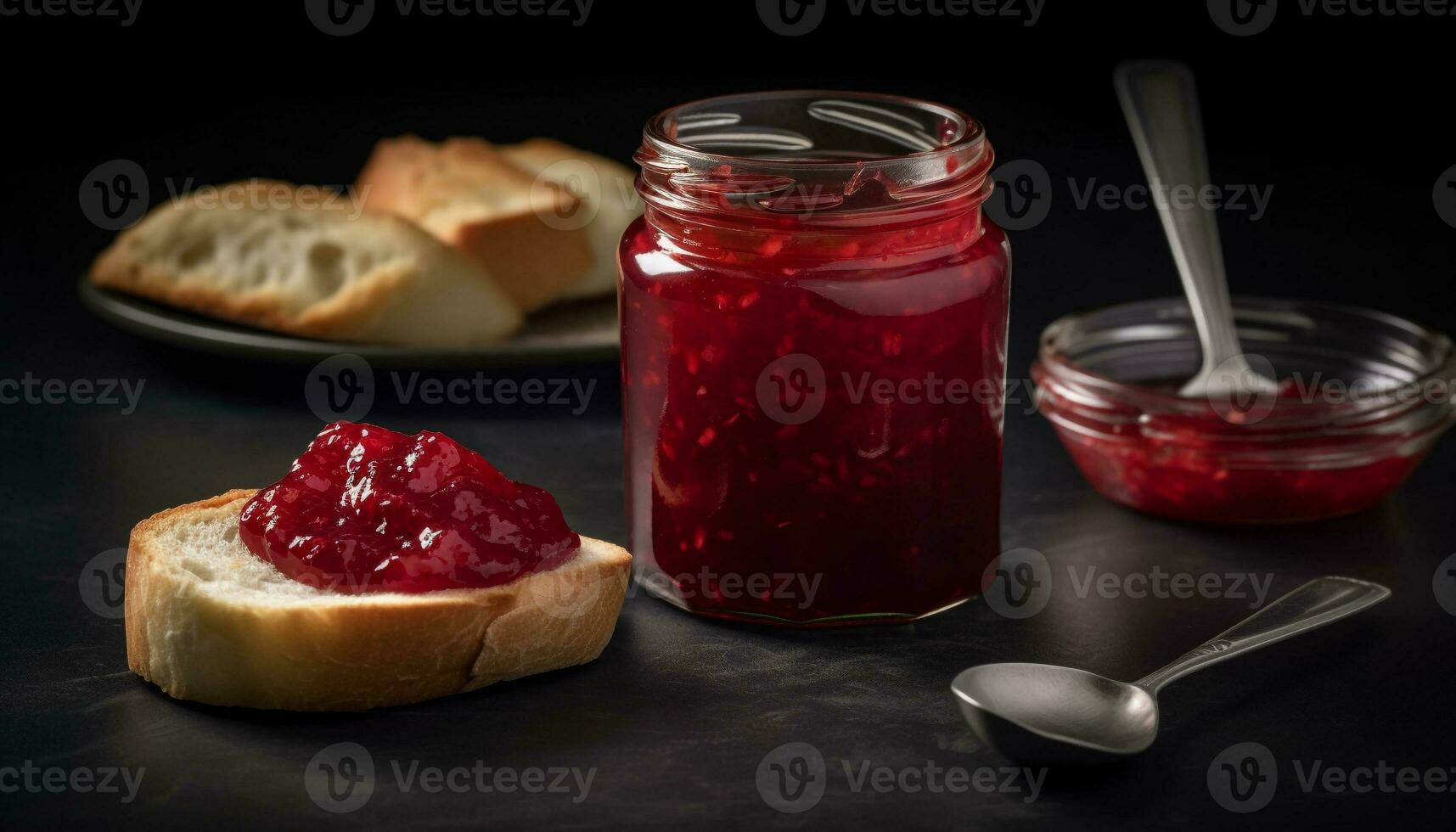 A rustic table spread with gourmet refreshments generated by AI photo
