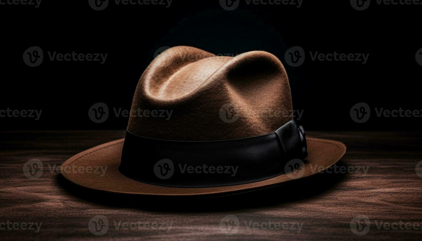 Elegant men headwear fedora, cowboy, bowler, Panama generated by AI photo