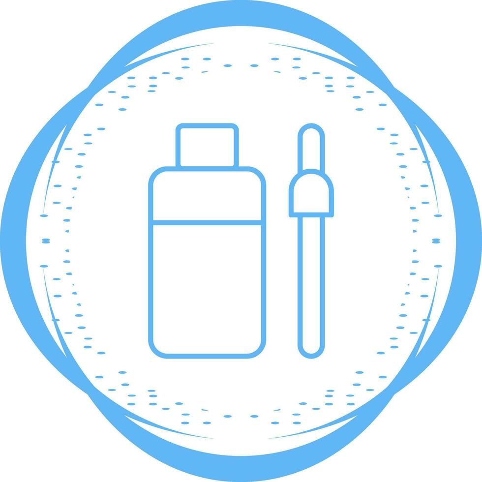 Bottle and Dropper Vector Icon