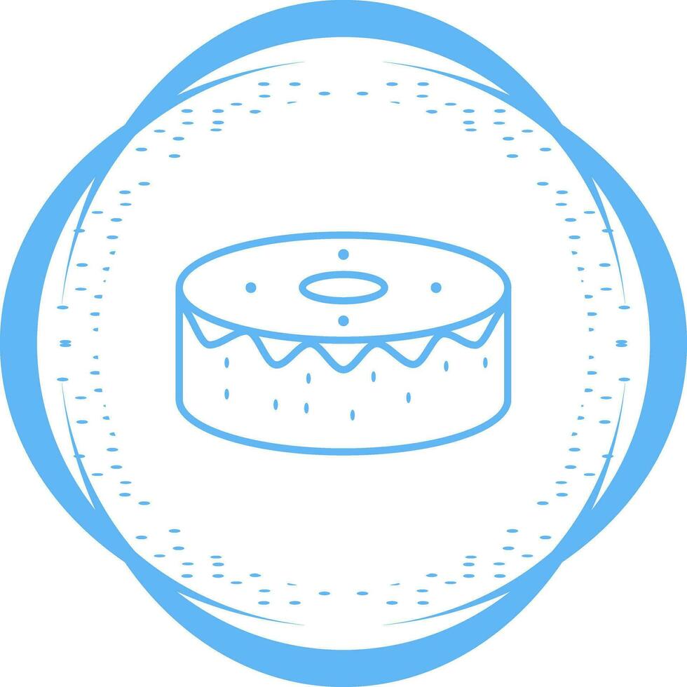 icono de vector de pastel de cumpleaños