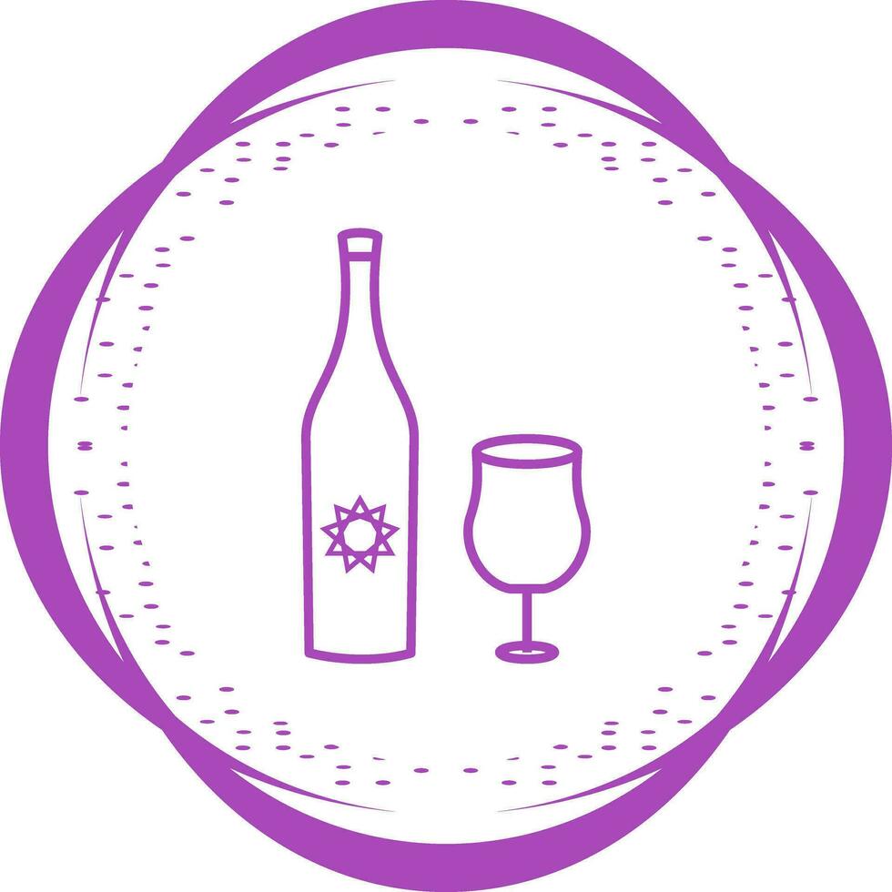 Goblet and Wine Vector Icon