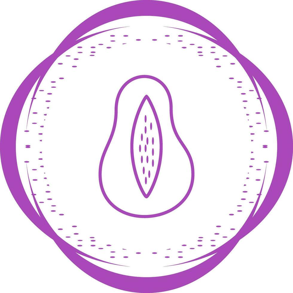 Papaya Vector Icon