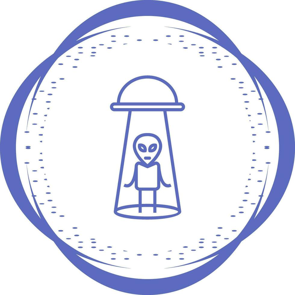 Alien Abduction Vector Icon