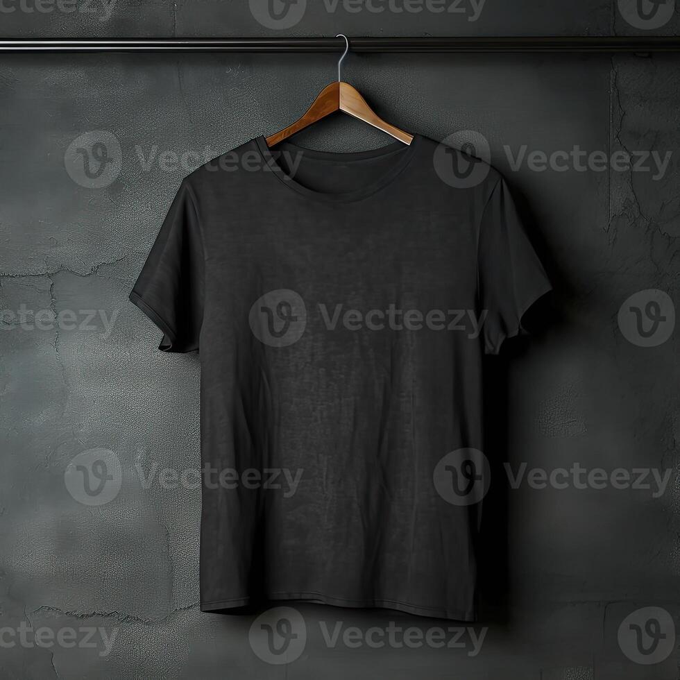 Illustration of a plain t-shirt mockup, AI Generated photo