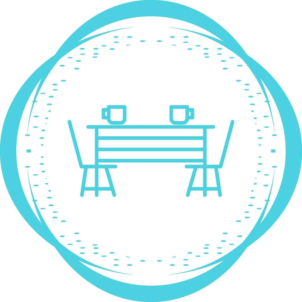 Dining Table Vector Icon