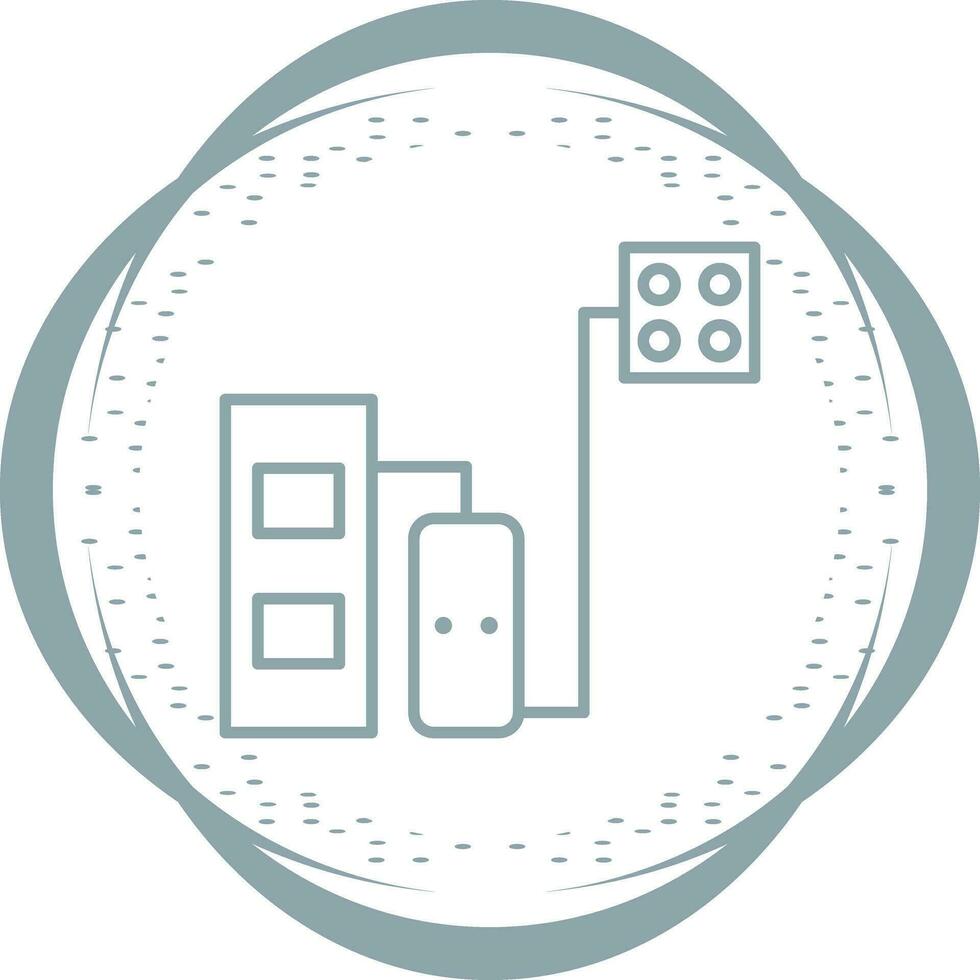 icono de vector de caldera de combustible sólido