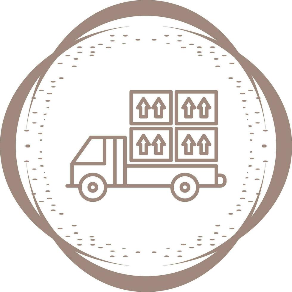 Loaded Truck Vector Icon