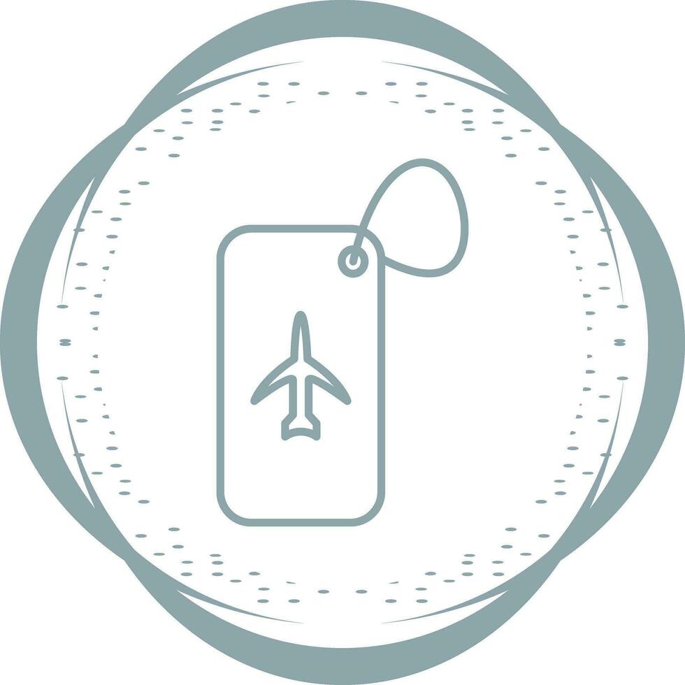 Luggage Tag Vector Icon