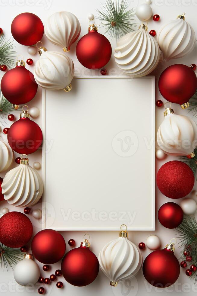 Illustration of Christmas background, AI Generated photo