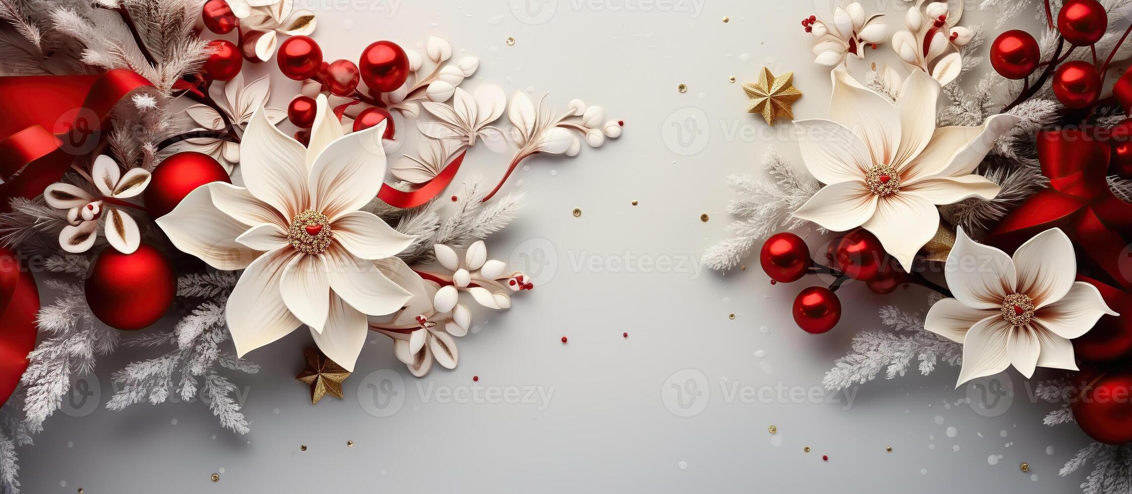 Illustration of Christmas background, AI Generated photo