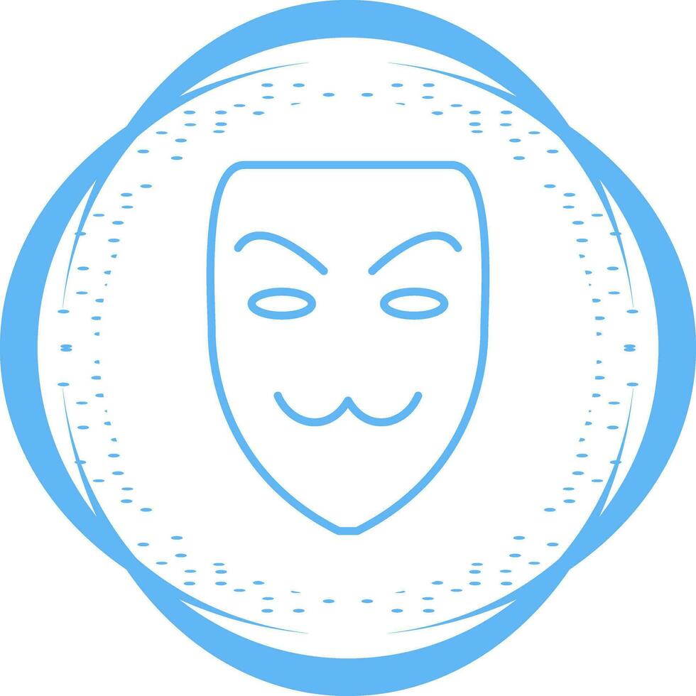 icono de vector de máscara de hacker