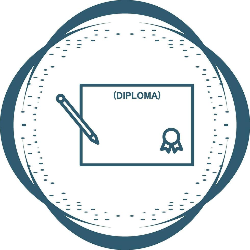 icono de vector de diploma