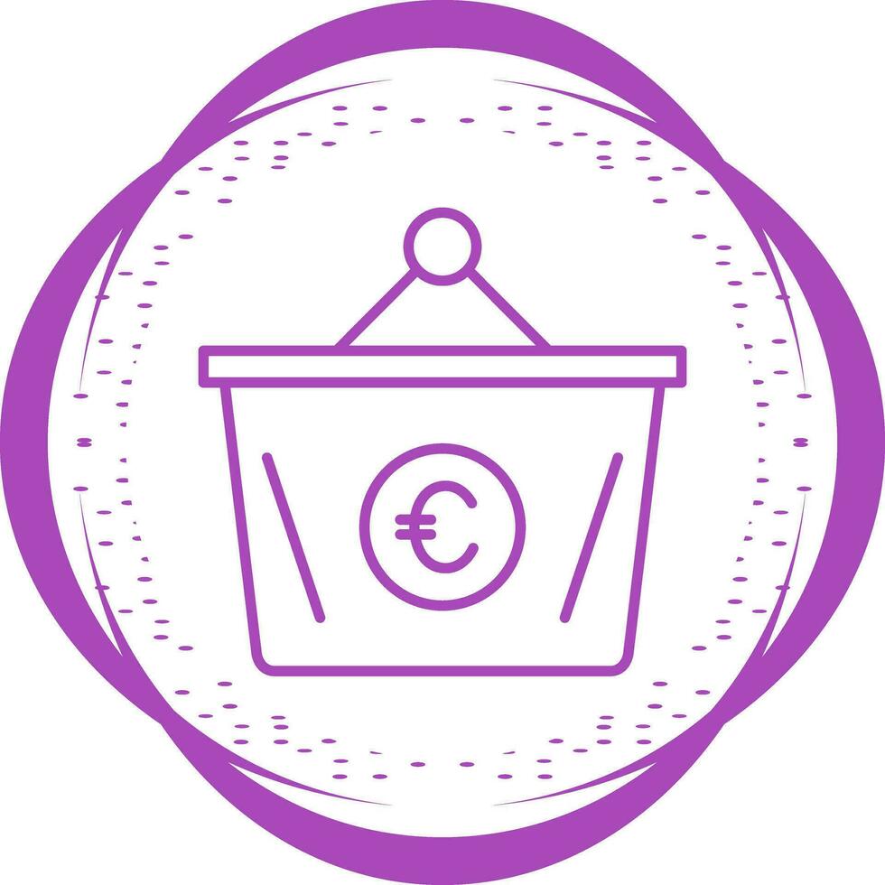 Euro Basket Vector Icon