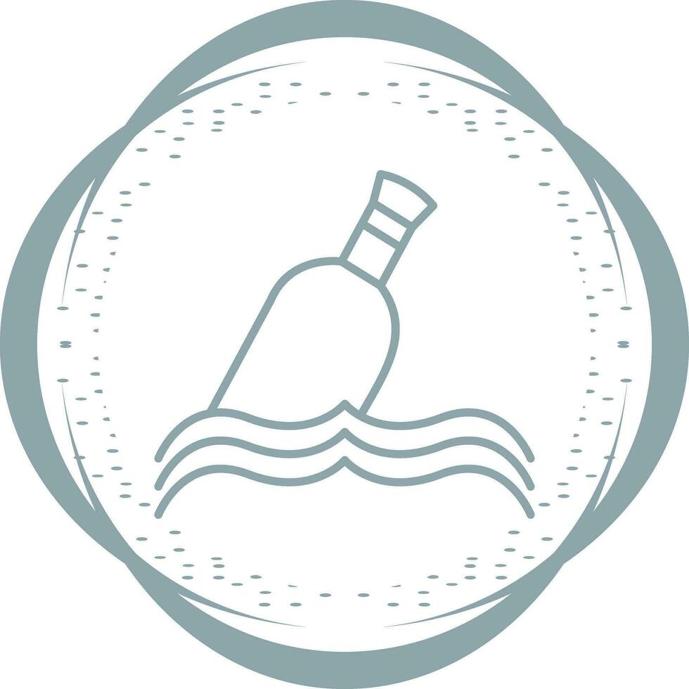 Bottle in Water Vector Icon