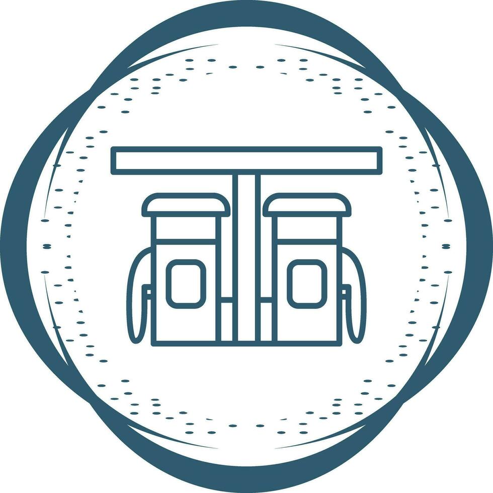 Petrol Station Vector Icon