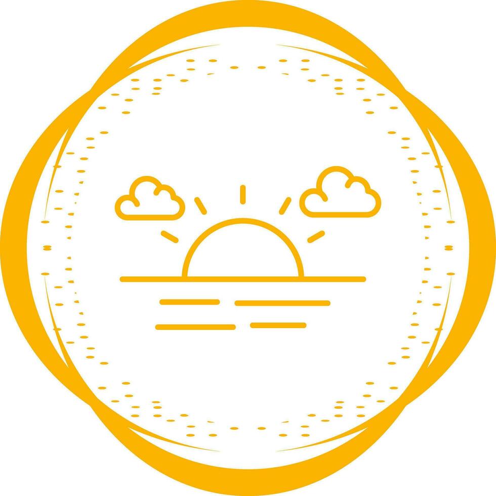 Sunset Vector Icon