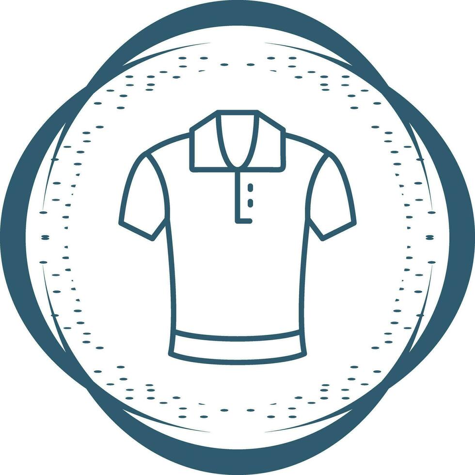 icono de vector de camisa de polo