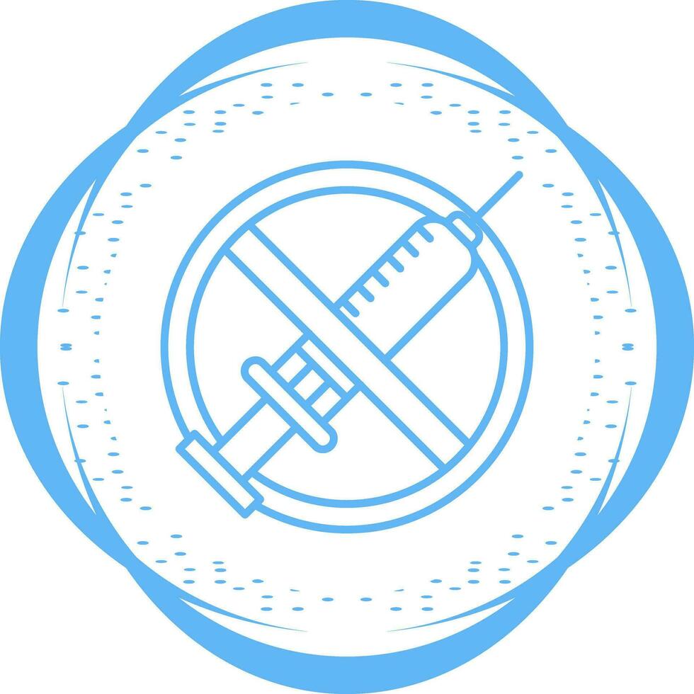 No Vaccines Vector Icon