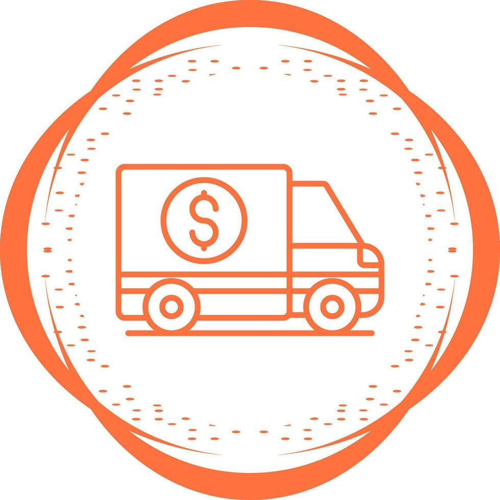 Money Truck Vector Icon