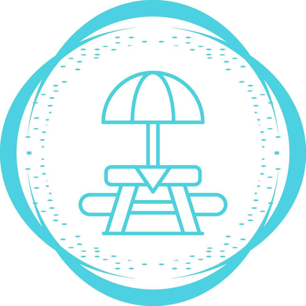 Picnic Table Vector Icon