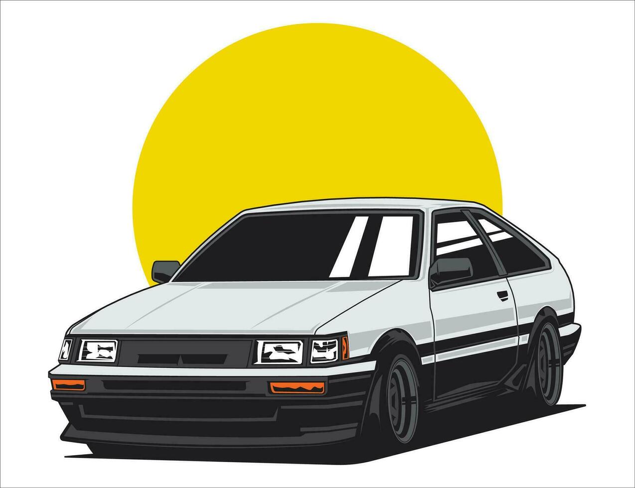 urban 90s vehicle car design vector idea graphic illustration