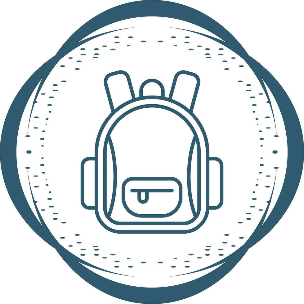 icono de vector de mochila