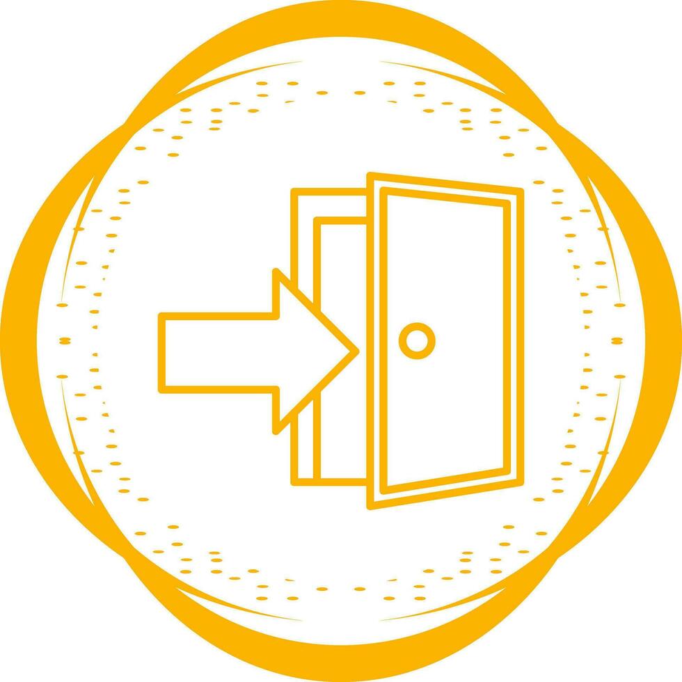 Exit Door Vector Icon