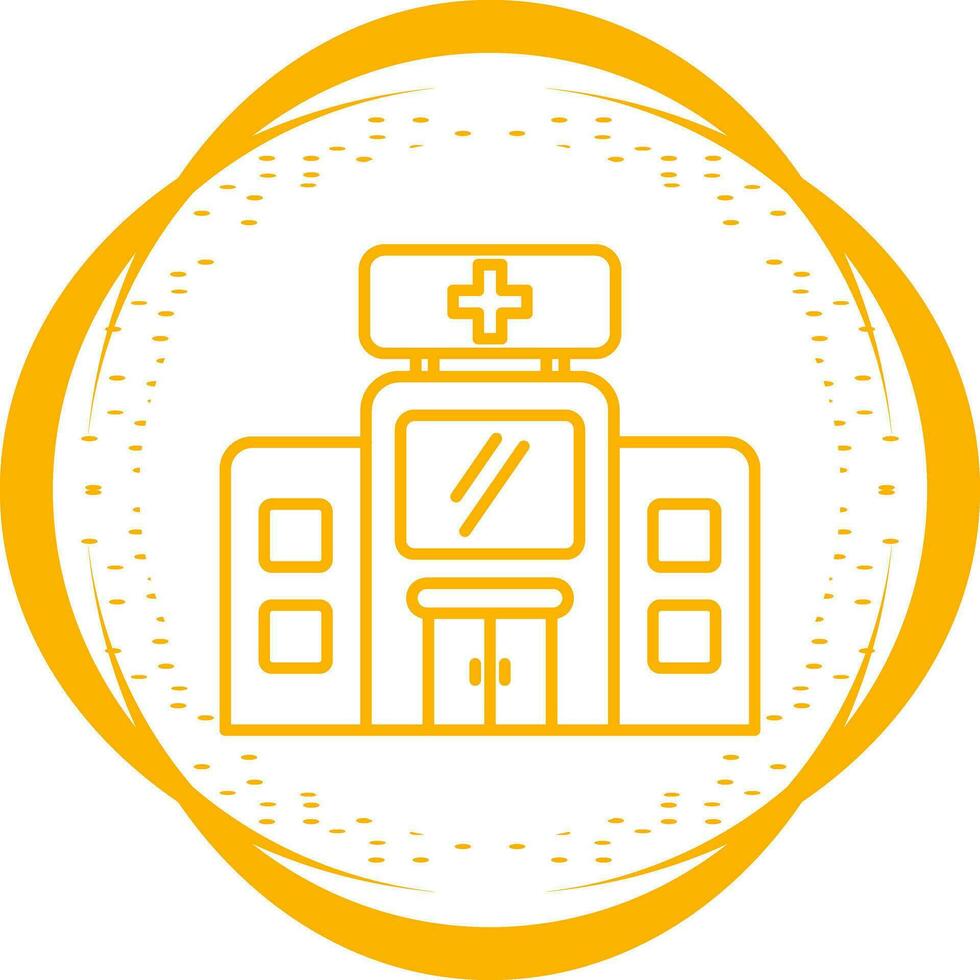 icono de vector de hospital