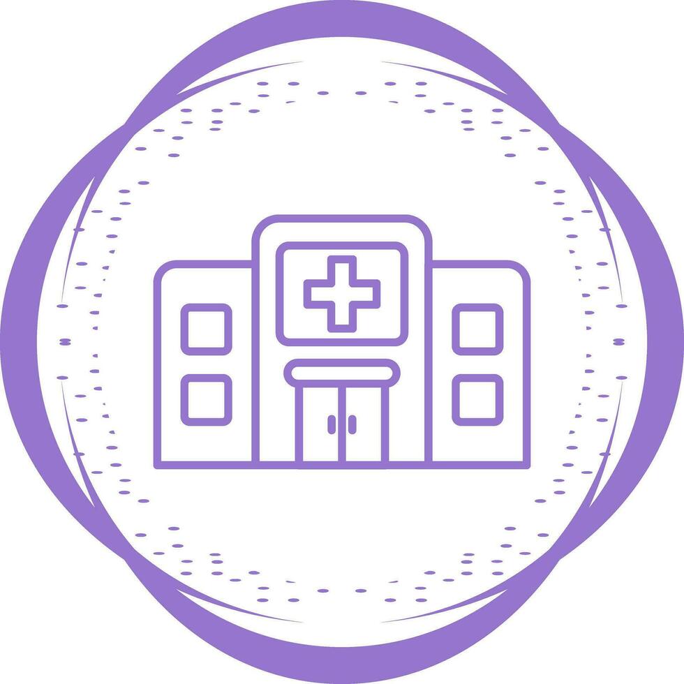 icono de vector de hospital