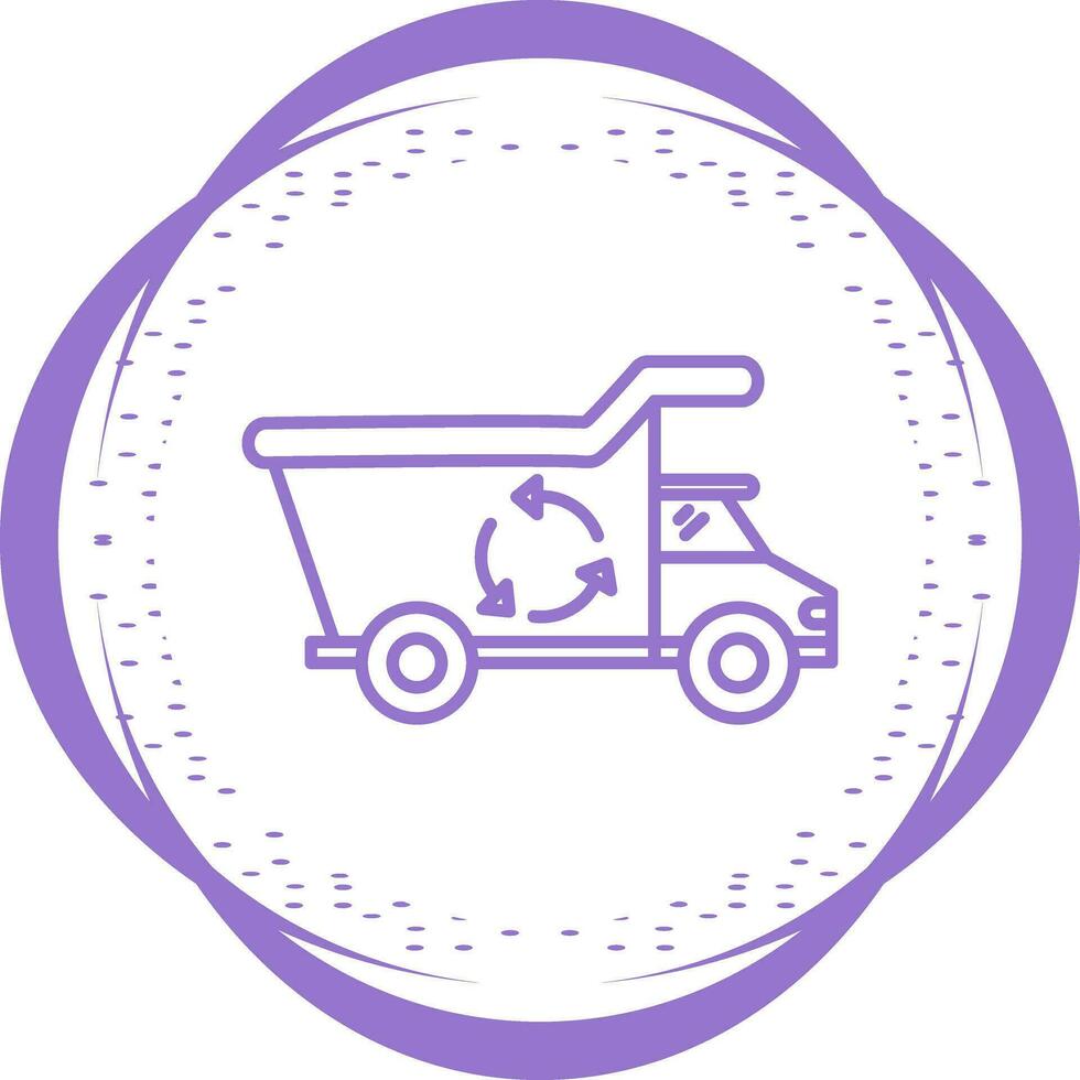 Recycling Truck Vector Icon