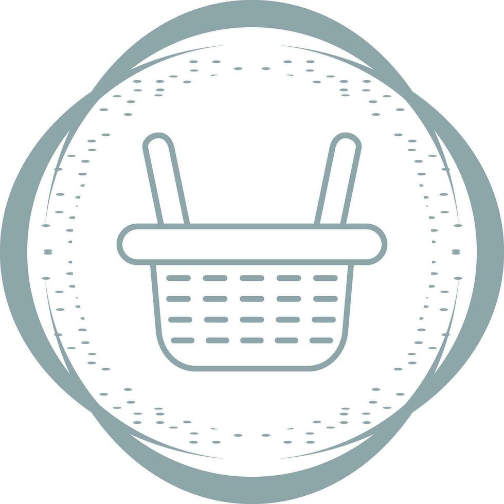 icono de vector de cesta de compras