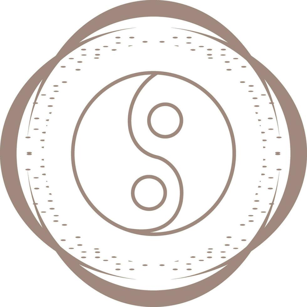 icono de vector de yin yang