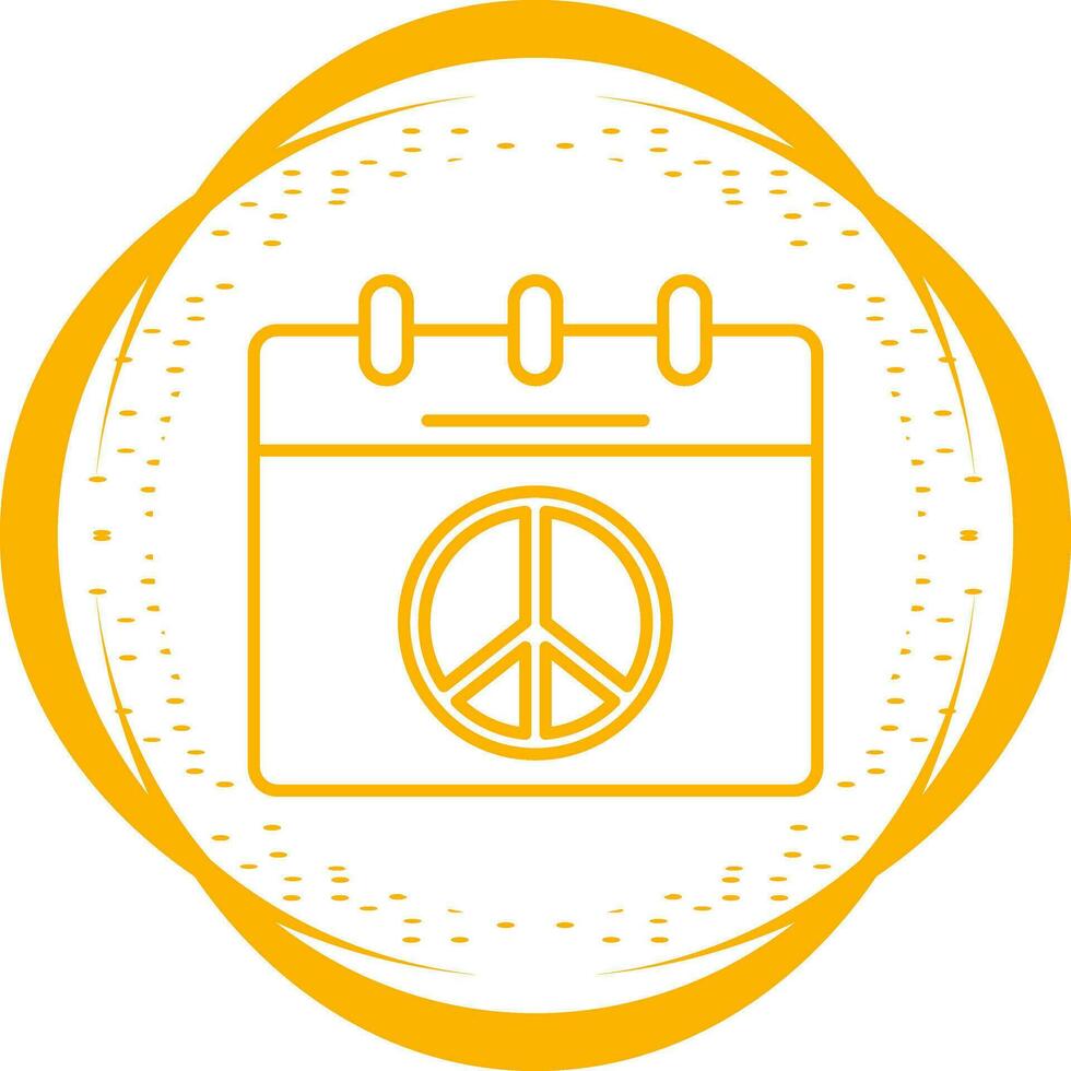 Peace Calendar Vector Icon