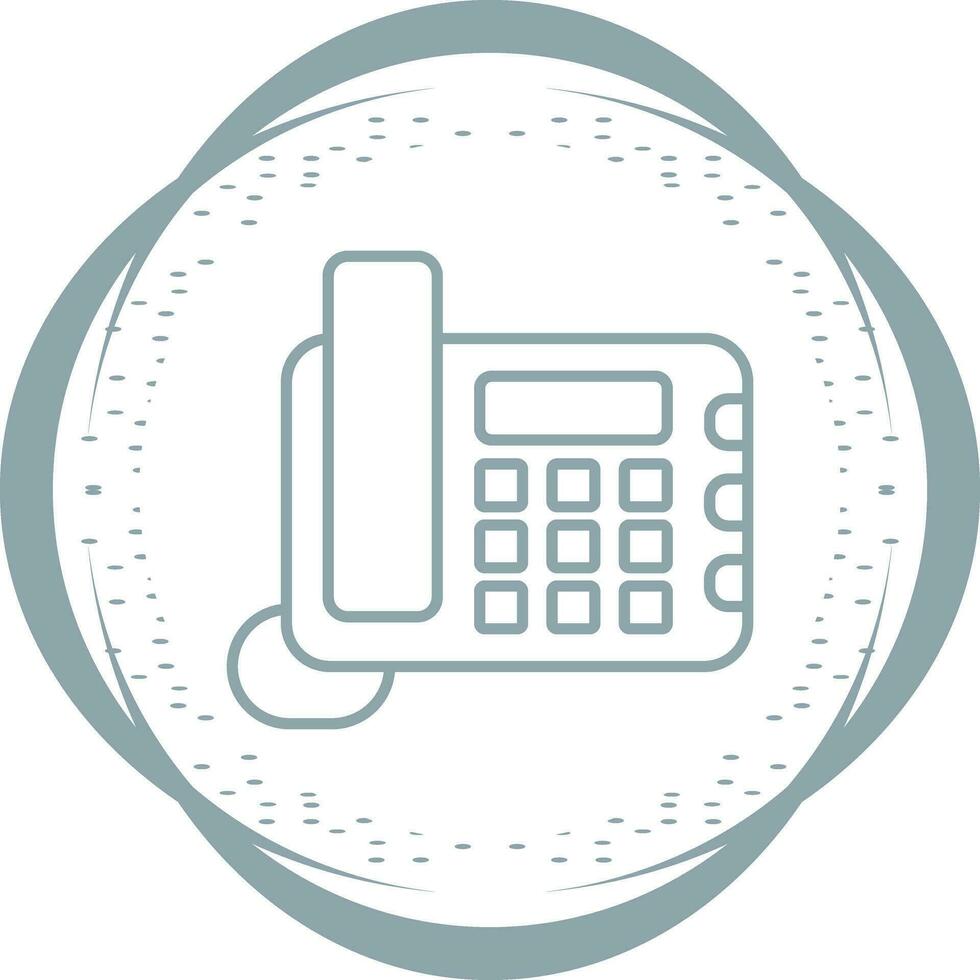 Land Line Phone Vector Icon