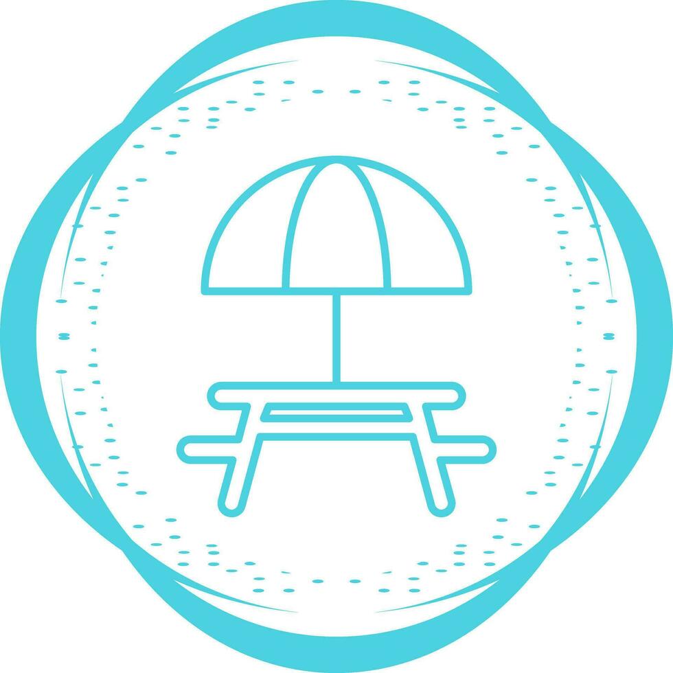 Camping Table Vector Icon
