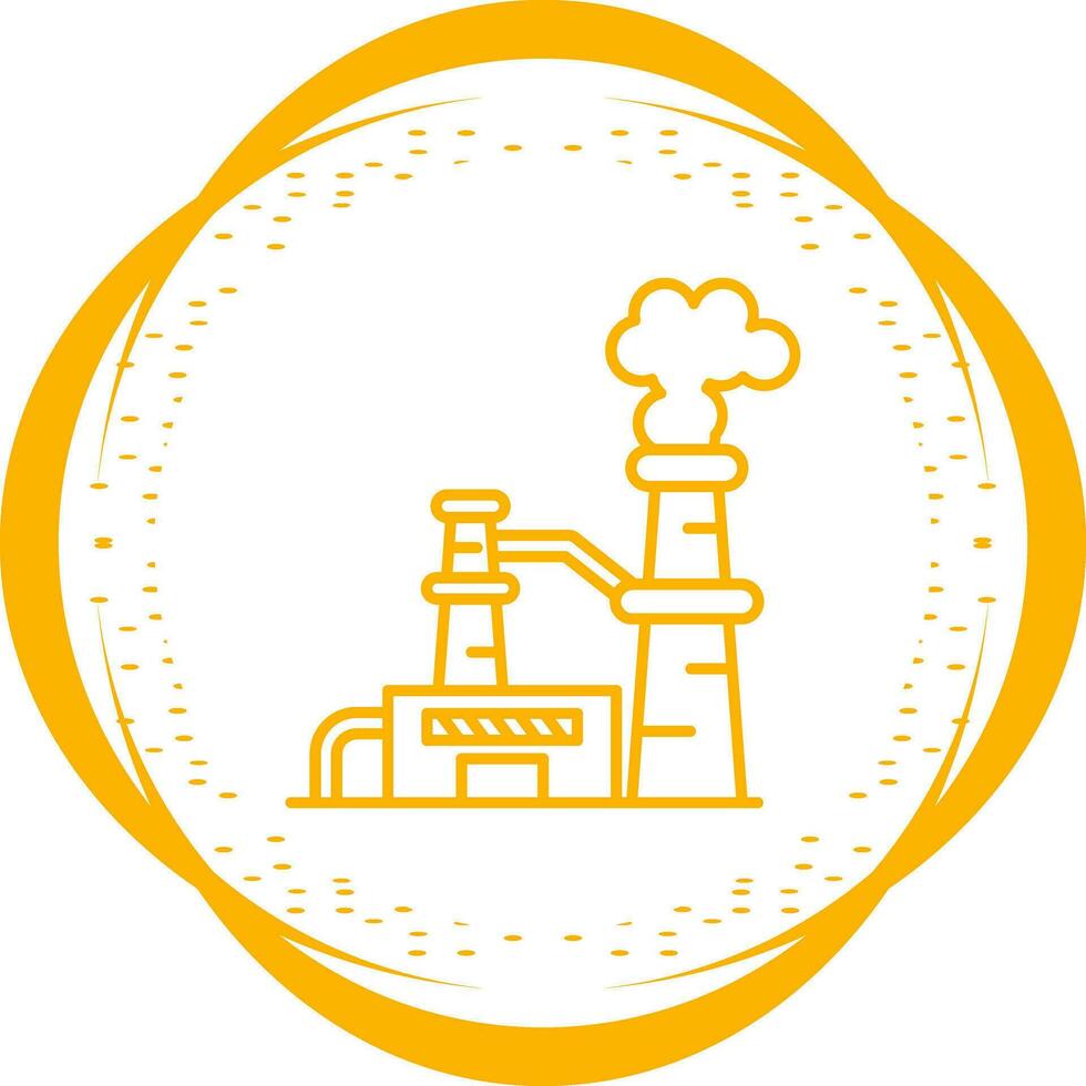 Nuclear Plant Vector Icon