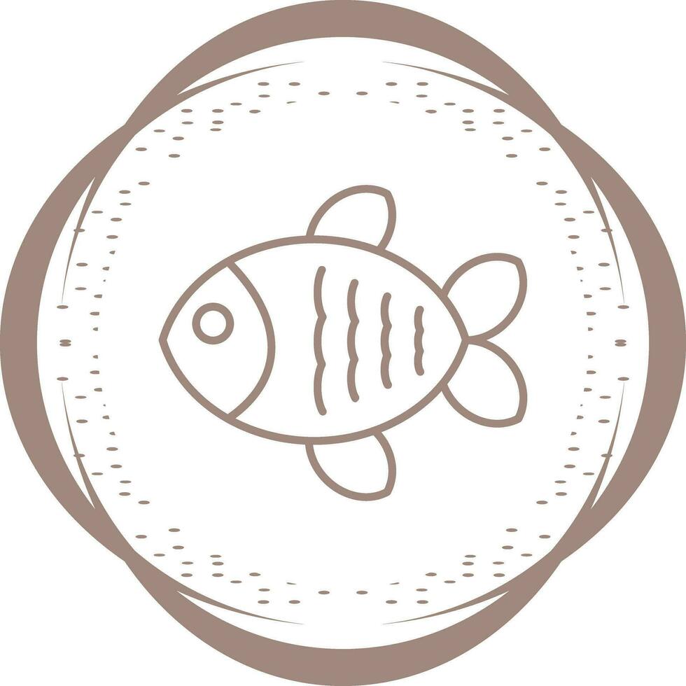 icono de vector de pescado