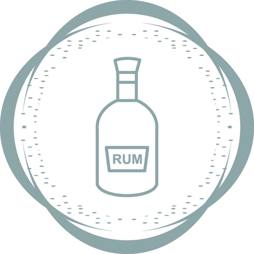 Bottle of Rum Vector Icon