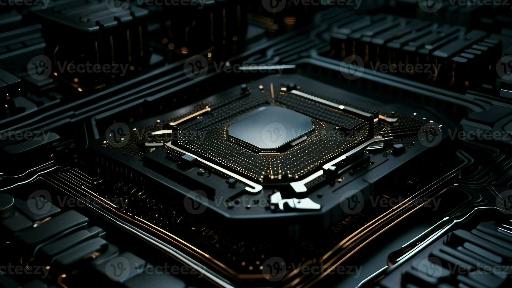 artificial intelligence technology processor computer illustration photo