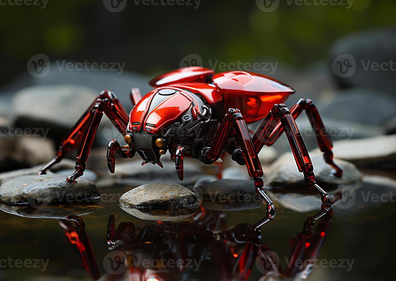 robot ant futuristic. photo