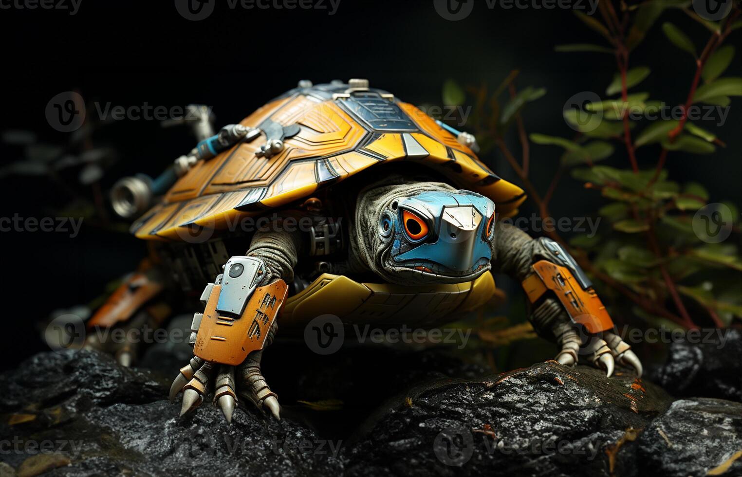 robot turtle futuristic. photo