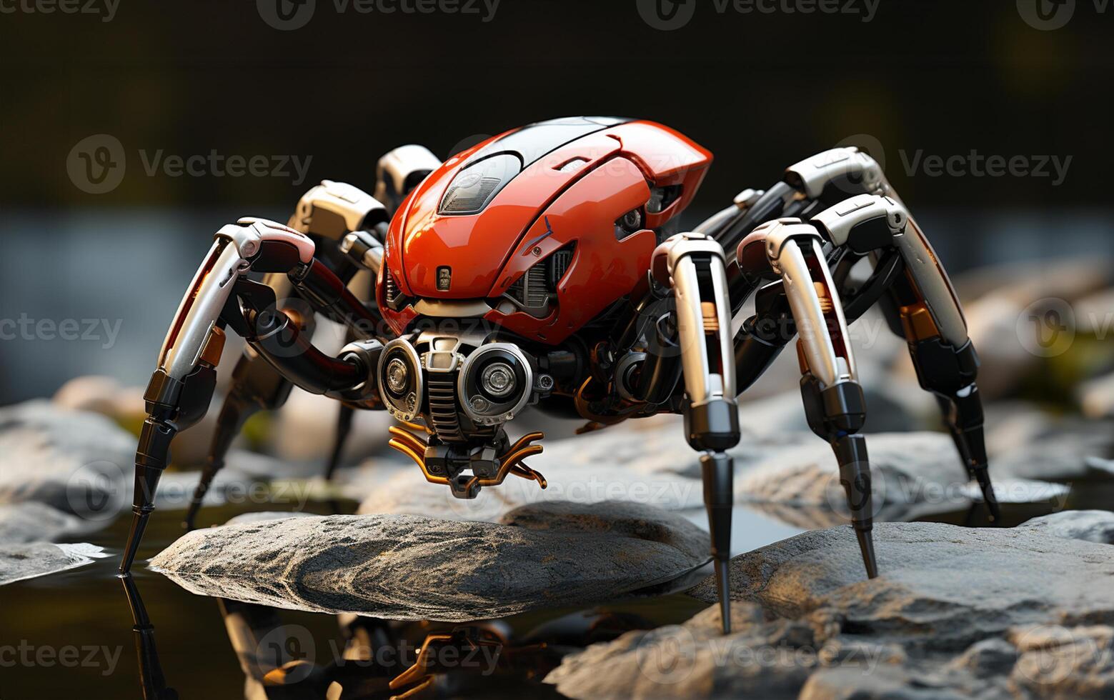 robot ant futuristic. photo