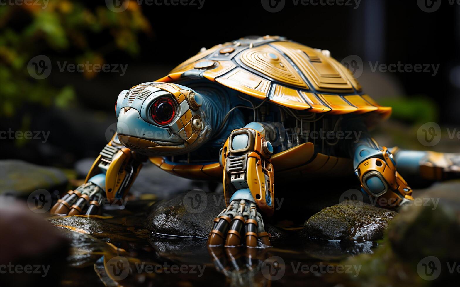 robot turtle futuristic. photo