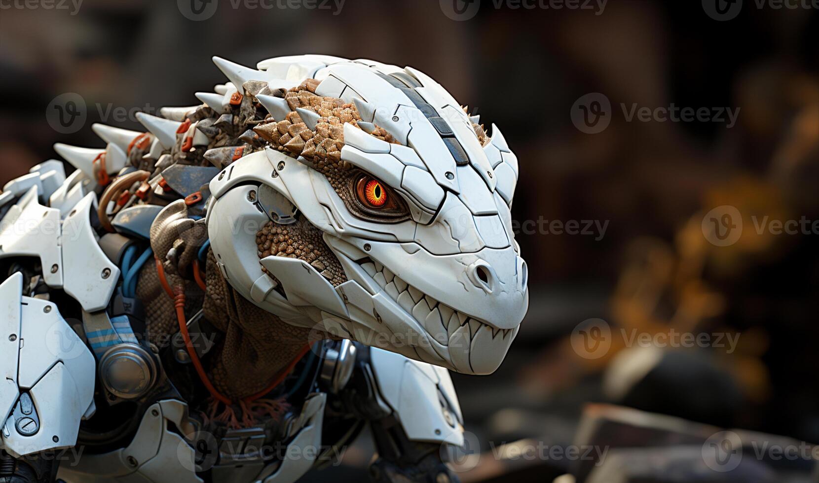 robot lizard futuristic. photo