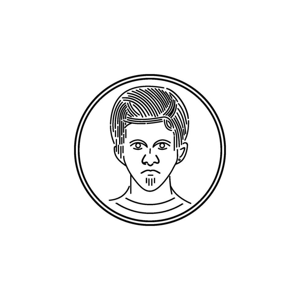 líneas de aislado masculino íconos en un blanco antecedentes. concepto hombre íconos dibujar líneas de íconos en un moderno estilo. vector ilustración.